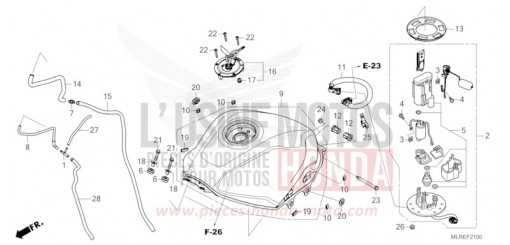 RESERVOIR A CARBURANT/POMPE A CARBURANT CB500FAR de 2024